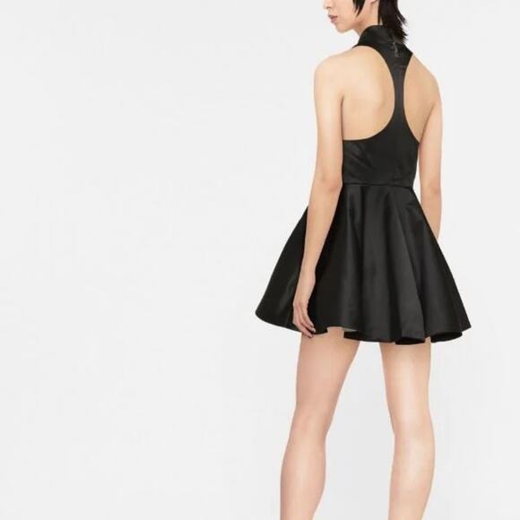 Rotate Faux Leather Sleeveless Mini Dress Mock Neck Size 6 New - Picture 1 of 12